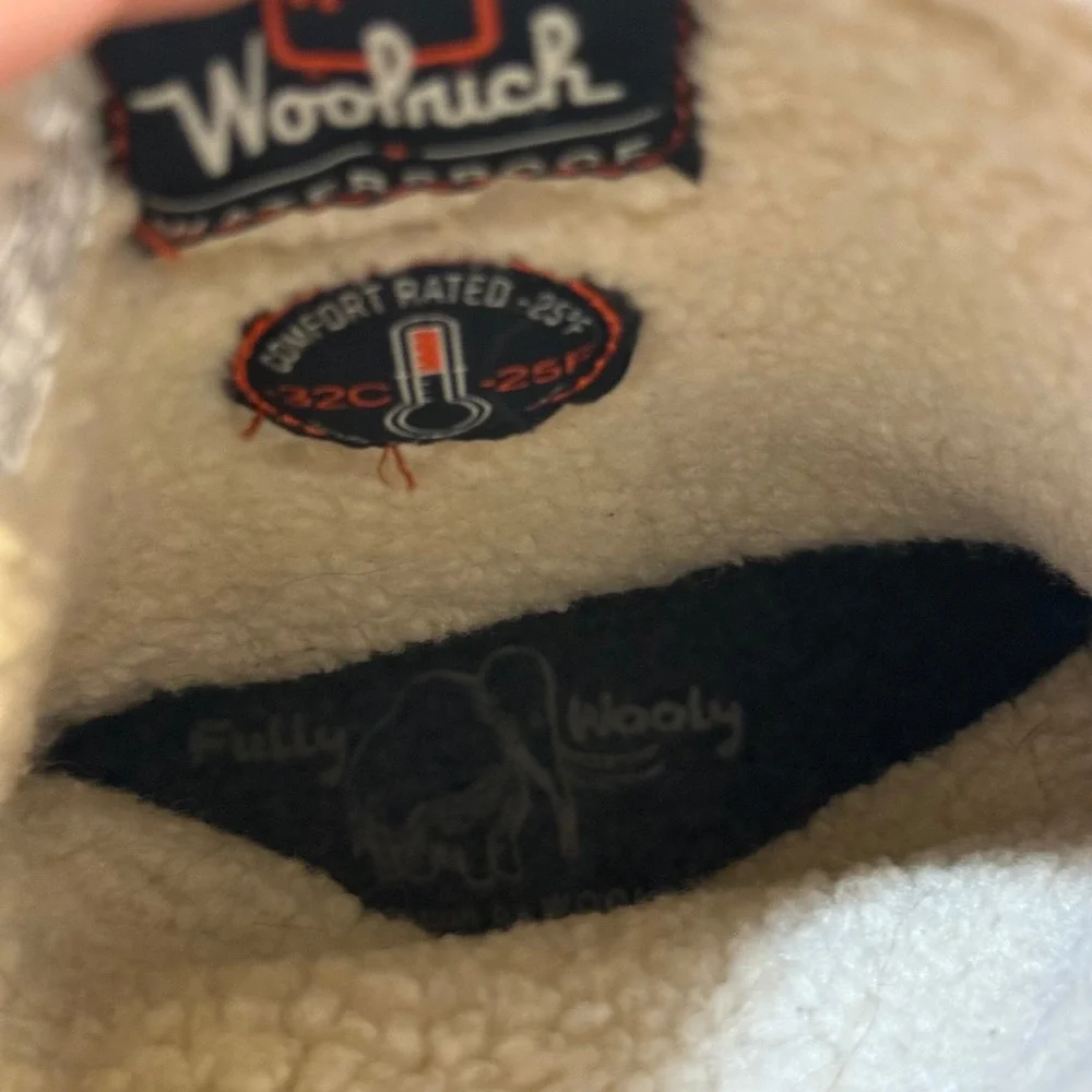 Woolrich Fully Wooly Slip Winter Boot Waterproof‎ Brown Leather EUC W10 Gorpcore